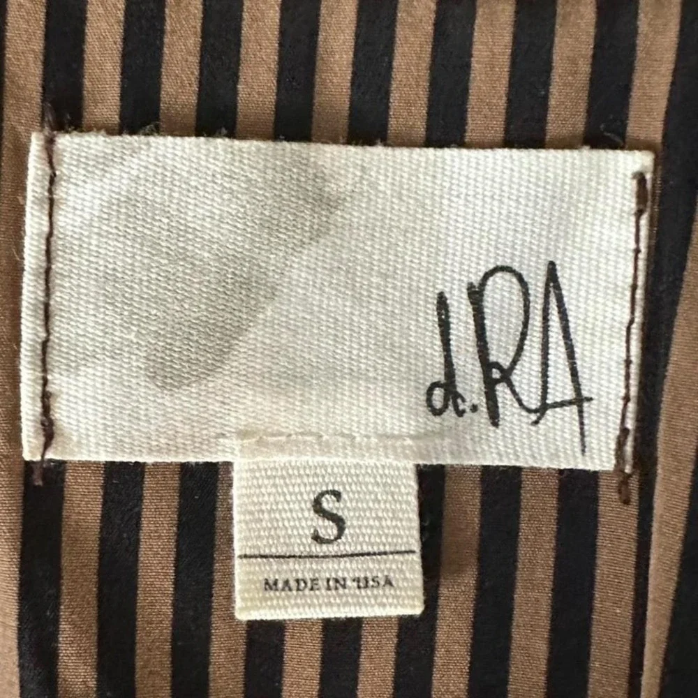 Vintage 90's Brown and‎ Black Striped Dress Small By DRA MOD Grunge